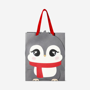 GIFT BAG SHAPED CUTE PENGUIN 26 x 20 CM