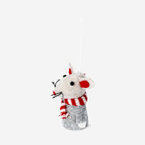 MOUSE W SCARF GREY SMALL