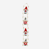 LADDER W 4 ELFS RED & GREY HANGING
