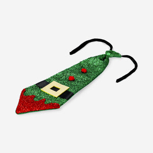 Yılbaşı Temalı Elf Kravatı