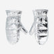 GLOVES PUFFY SILVER