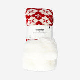 Kırmızı Kış Desenli Kalın Çorap 39/41