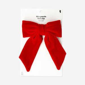 Kırmızı Kadife Fiyonk Toka