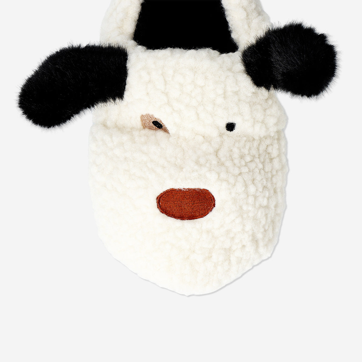 Peluş Beyaz Köpek Şeklinde Terlik 37/38