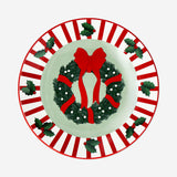 PLATE CERAMIC XMAS PRINT SMALL