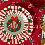 PLATE CERAMIC XMAS PRINT SMALL
