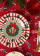 PLATE CERAMIC XMAS PRINT SMALL