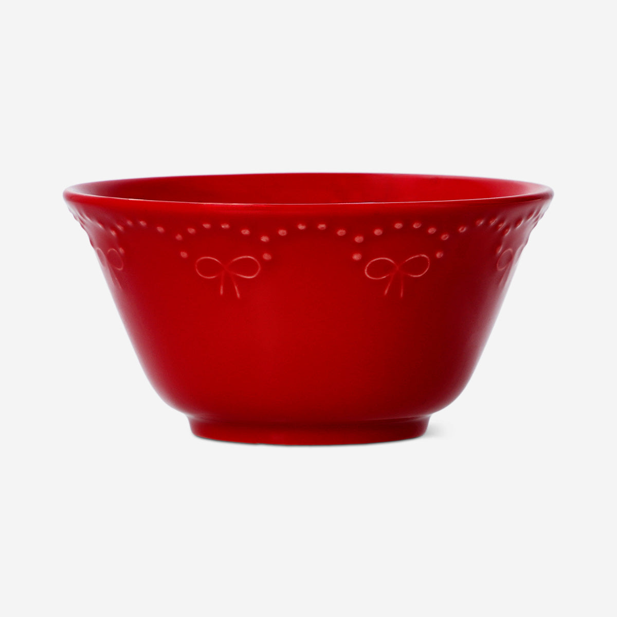 BOWL WITH EMBOSSED BOW