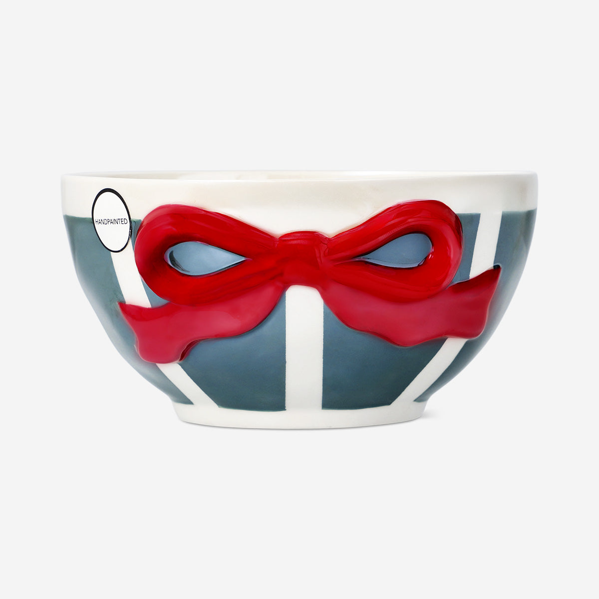 BOWL STRIPES AND EMBOSSED BOW RED AND GREEN