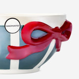 BOWL STRIPES AND EMBOSSED BOW RED AND GREEN