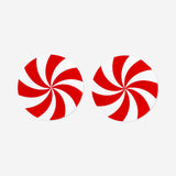 PLATE PLASTIC SMALL CANDY STRIPE 2PCS