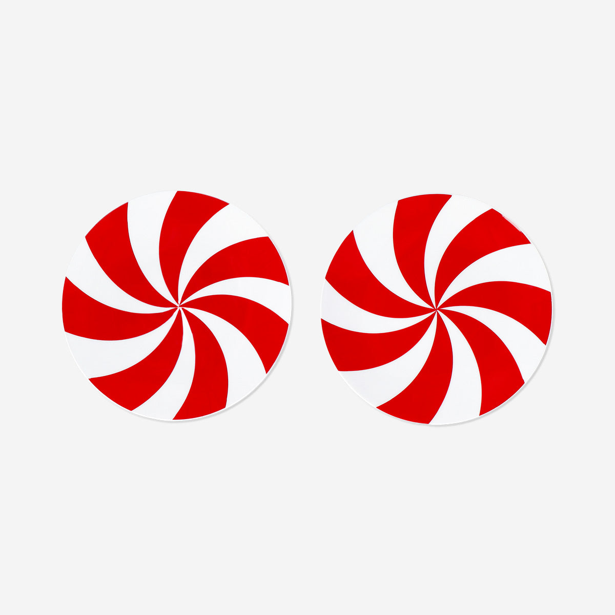 PLATE PLASTIC SMALL CANDY STRIPE 2PCS