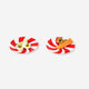 PLATE PLASTIC SMALL CANDY STRIPE 2PCS