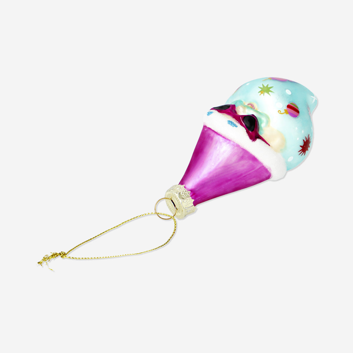 Renkli Noel Baba Yılbaşı Ağacı Süsü