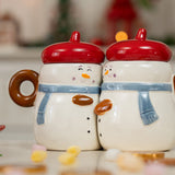 MUG WITH HANDLE 2 PCS SET SHAPED AS SNOWMAN