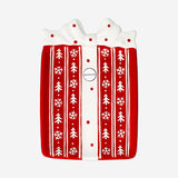 TRAY SERVING GIFT SHAPE AND BOW