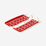 TRAY SERVING GIFT SHAPE AND BOW