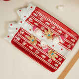 TRAY SERVING GIFT SHAPE AND BOW