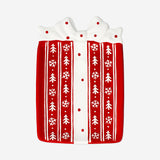 TRAY SERVING GIFT SHAPE AND BOW