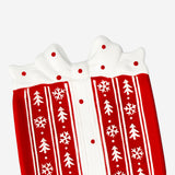 TRAY SERVING GIFT SHAPE AND BOW