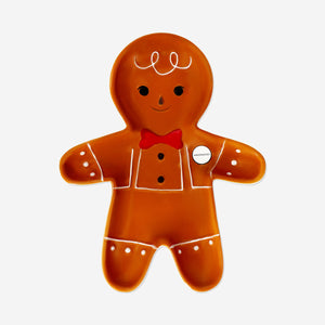 TRAY SERVING GINGERBREAD MAN SHAPE