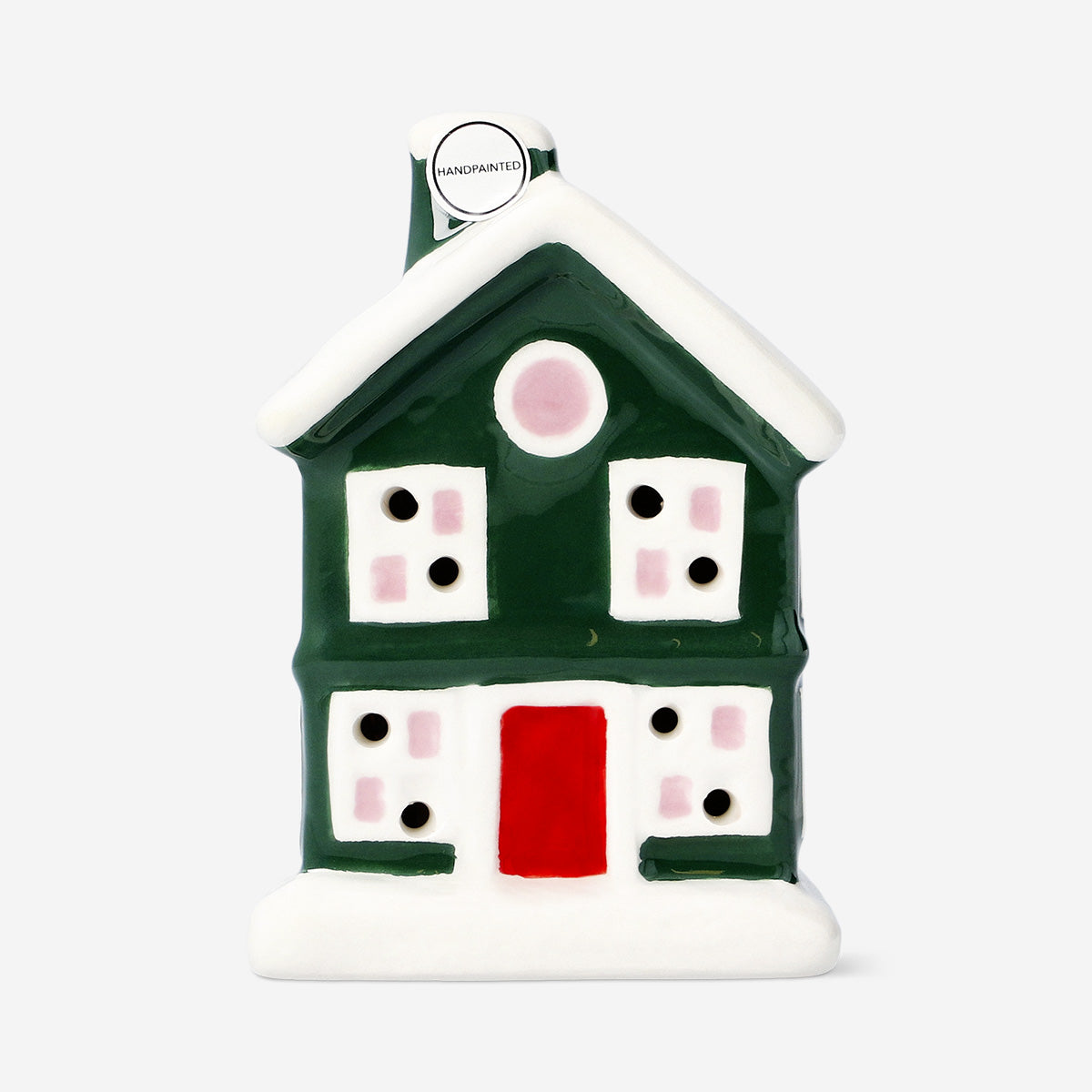 Seramik Yeşil Kurabiye Ev LED Işık