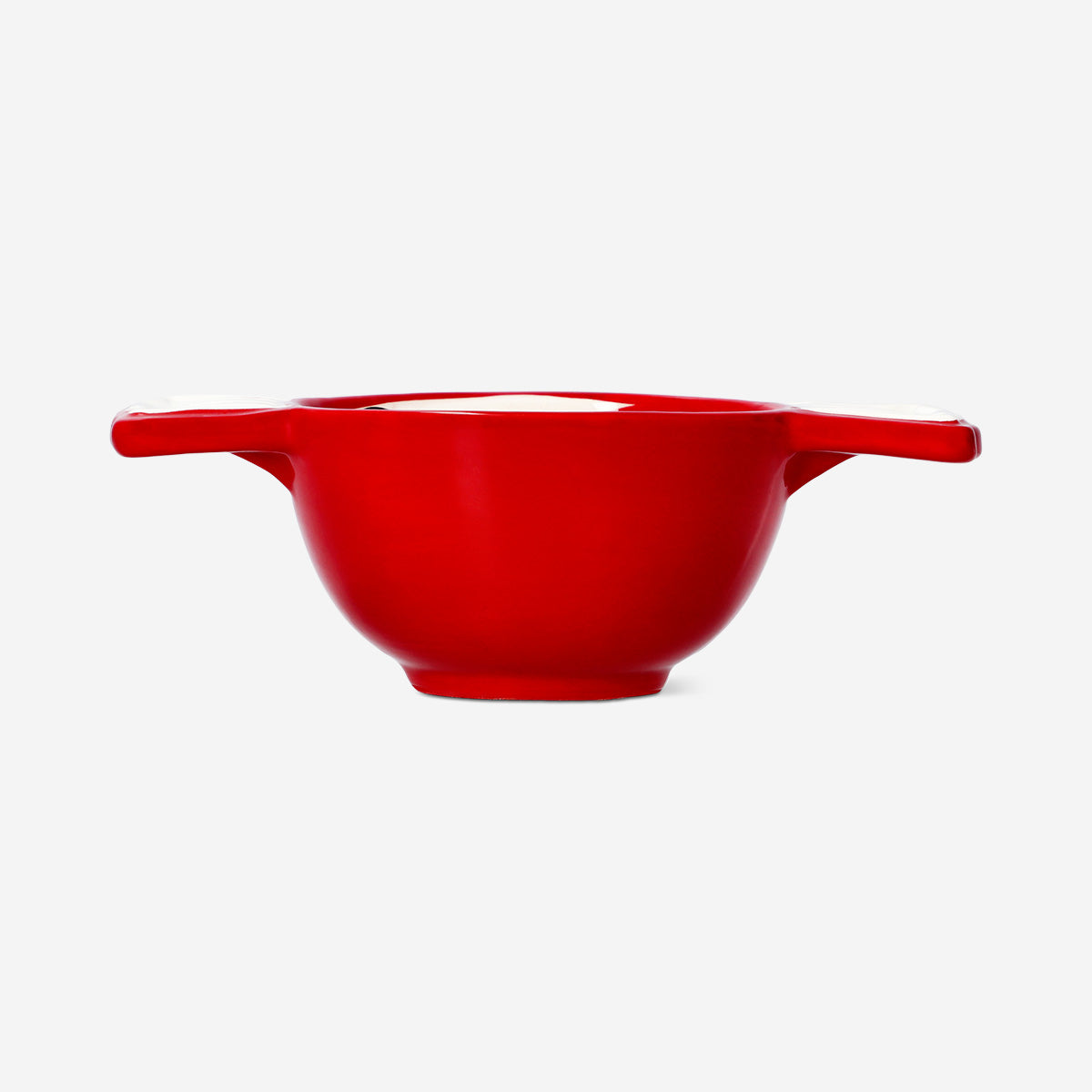 BOWL IN CANDY SHAPE RED AND WHITE SMALL