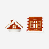 COOKIE JAR SHAPED AS GINGERBREAD HOUSE LARGE
