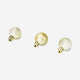 BAUBLES GOLD PLASTIC SMALL 16 PCS