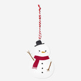 ORNAMENT SNOWMAN WOOD