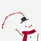 ORNAMENT SNOWMAN WOOD
