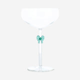 Yeşil Fiyonk Detaylı Cam Kadeh