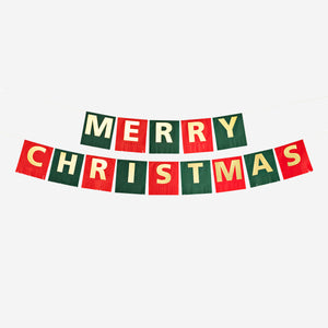 Merry Christmas Kağıt Duvar Süsü