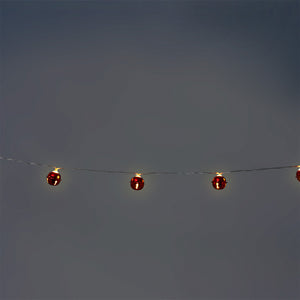 Kırmızı Çan Detaylı LED Işık Zinciri