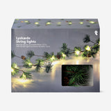 Çam ve Kozalak Detaylı LED Işık Zinciri