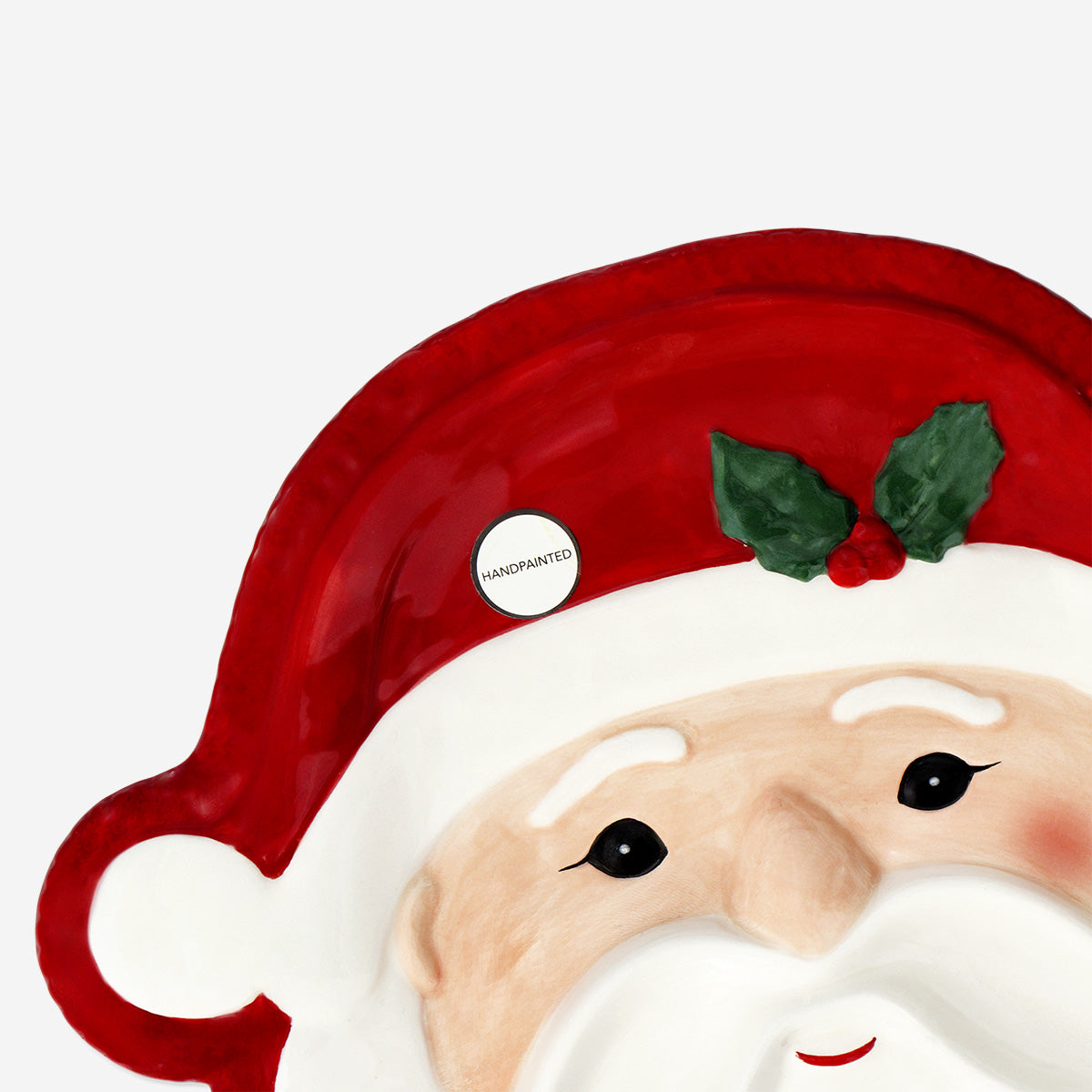 TRAY SERVING SANTA FACE SHAPE LARGE