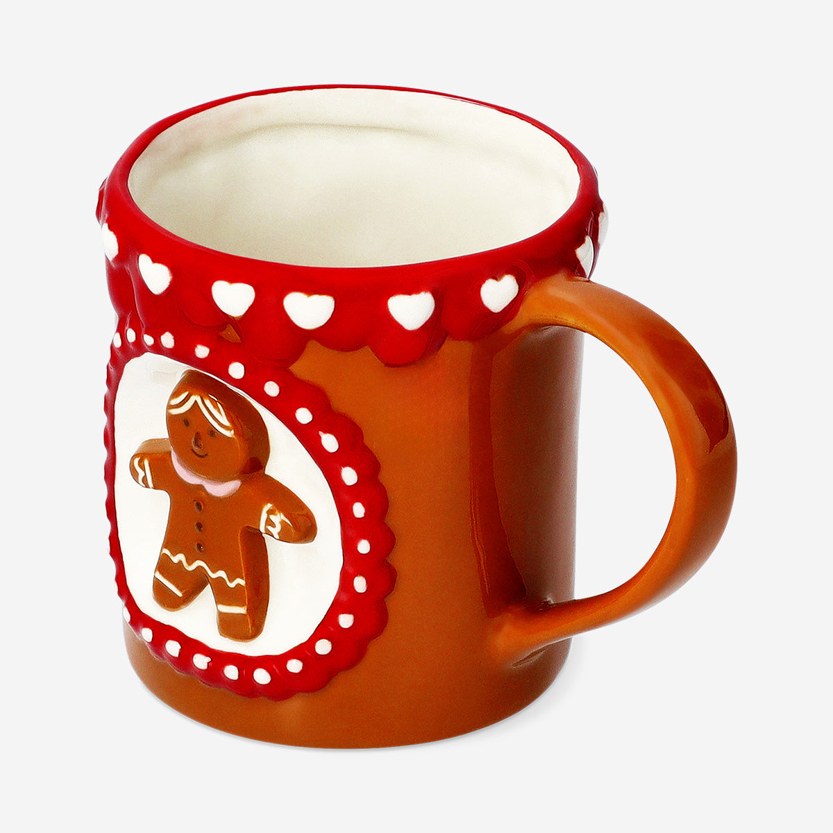 MUG WITH HANDLE W 3D GINGERBREAD MAN | Flying Tiger Türkiye