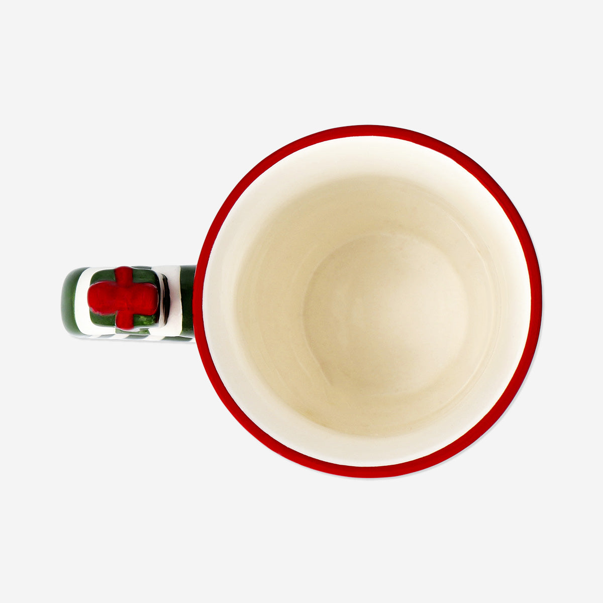 Kardan Adam Desenli Kırmızı Yılbaşı Kupası