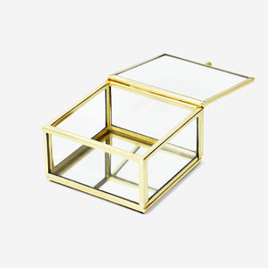 Altın Detaylı Metal Takı Kutusu