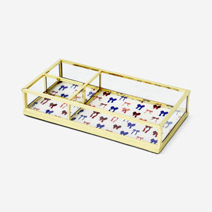 Fiyonk Desenli Metal Takı Tabağı