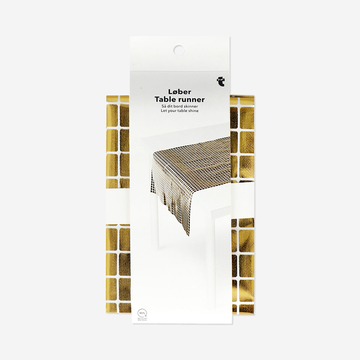 TABLE RUNNER GOLD FABRIC 40x180 CM