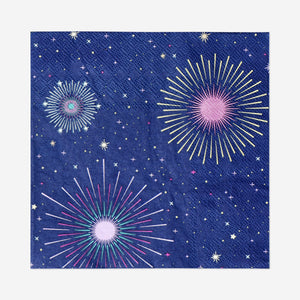 NAPKIN NEW YEAR FIREWORK 16 PCS 16,5x16,5 CM