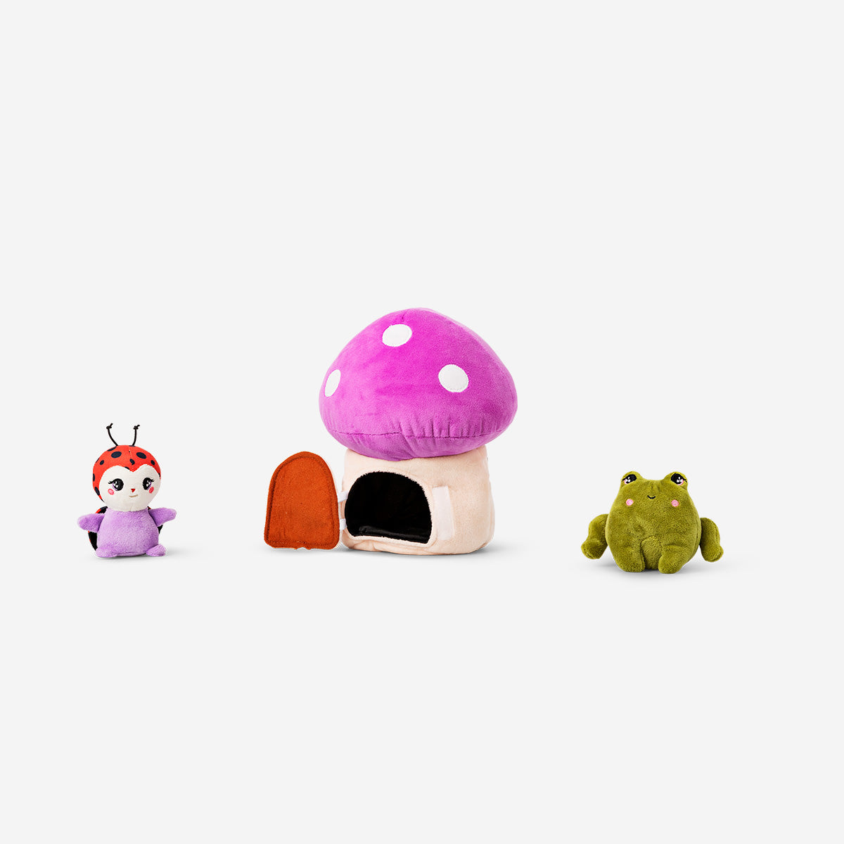 TEDDY MUSHROOM HOUSE WITH MINI PLUSH