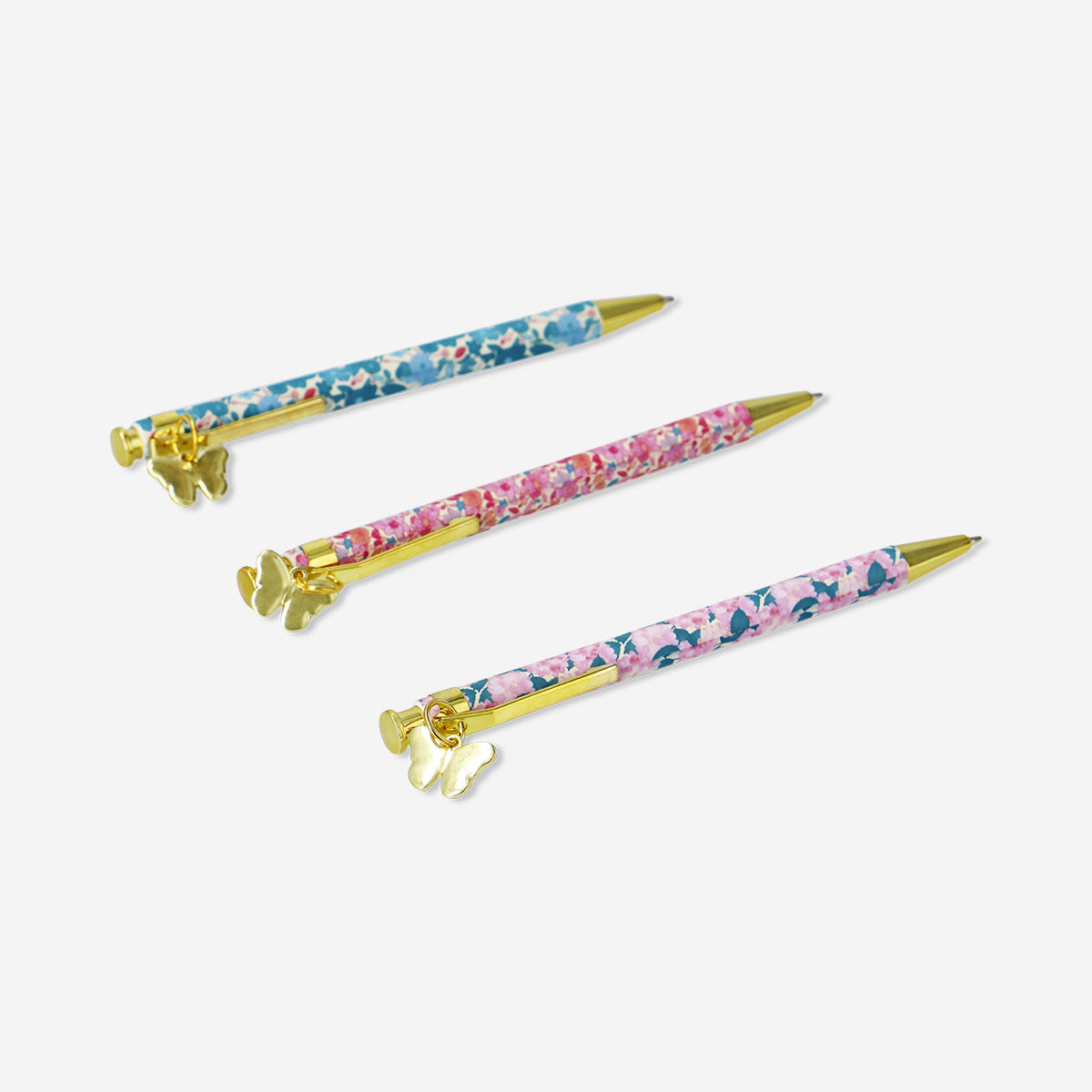 BALLPOINT PEN 3 PCS W BUTTERFLY