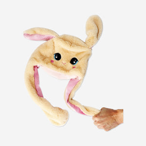 Hareketli Tavşan Kulaklı Şapka