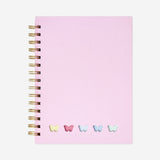 Pembe Spiralli Bölmeli Defter