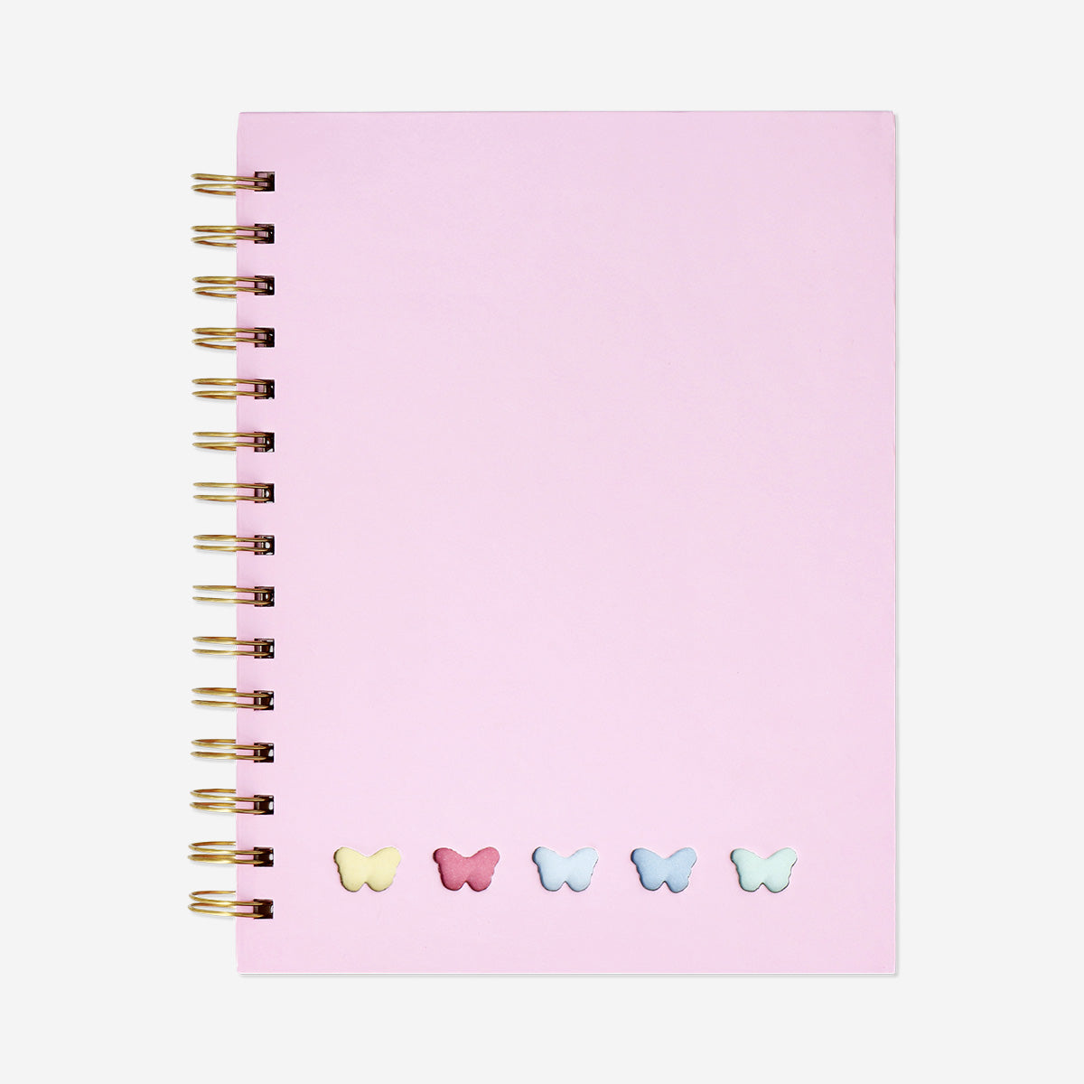 Pembe Spiralli Bölmeli Defter