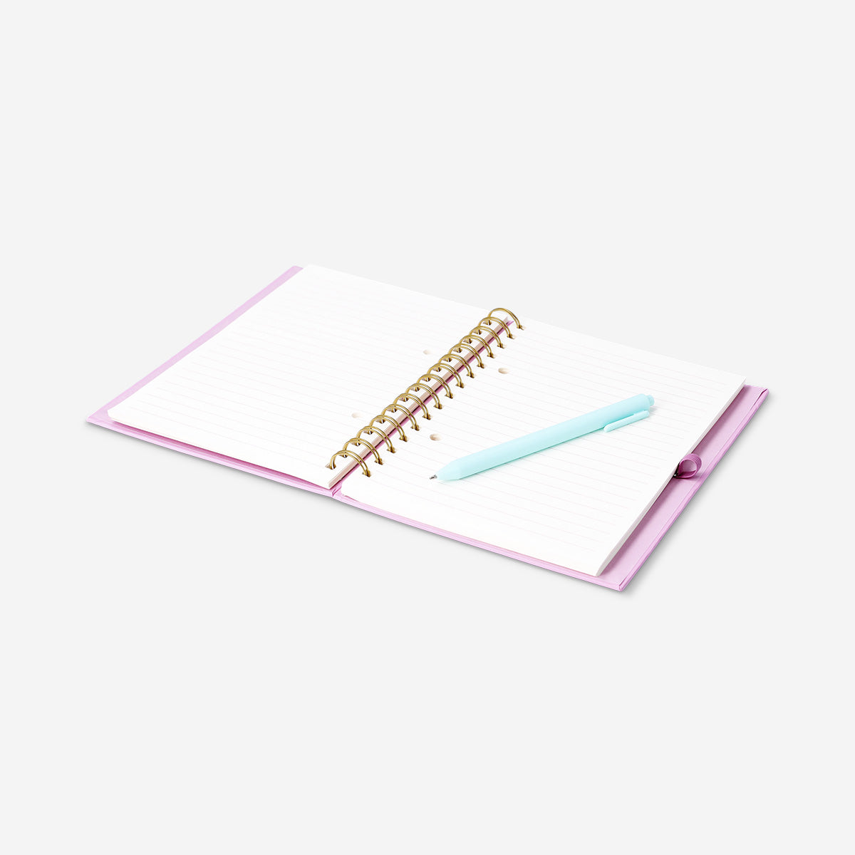 Pembe Spiralli Bölmeli Defter