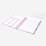 Pembe Çiçekli Not Panosu