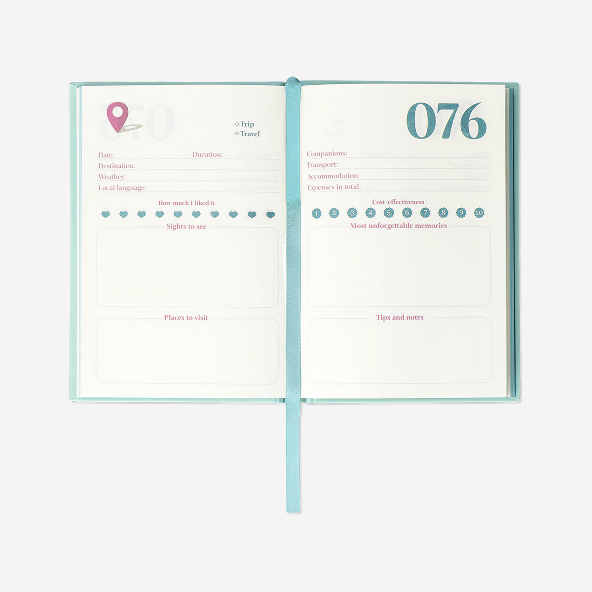 JOURNAL A6 100 PLACES